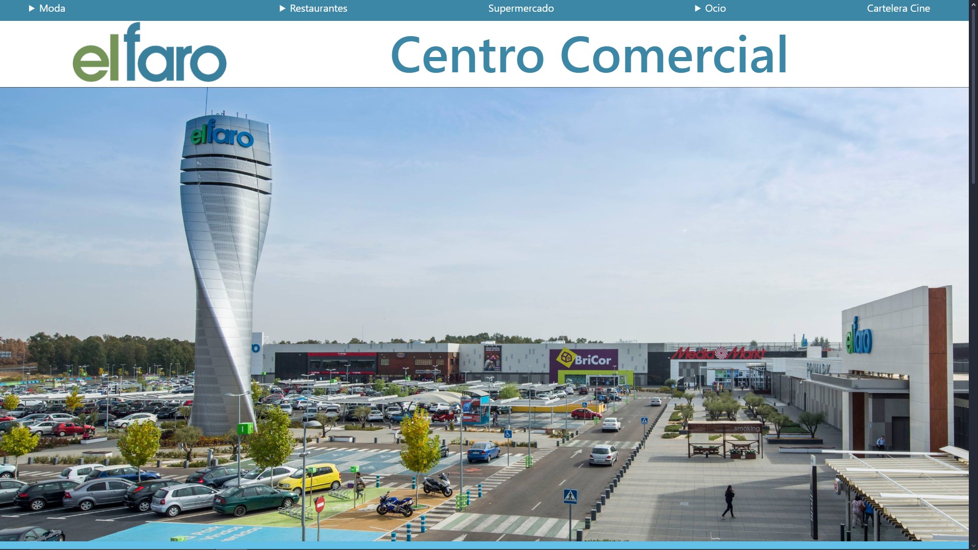 Página de Centro Comercial